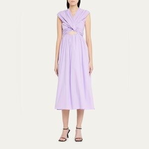 TOVE
Carine twisted-panel organic-cotton midi dress